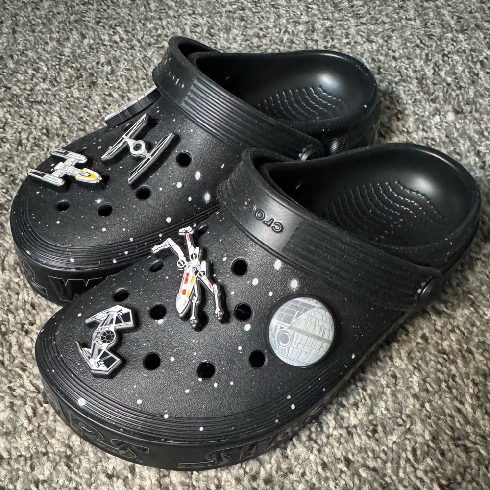 Black Star Wars CROCS